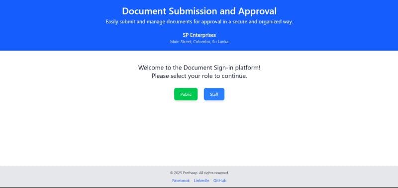 Docuflow - Document Submission and Signing platform