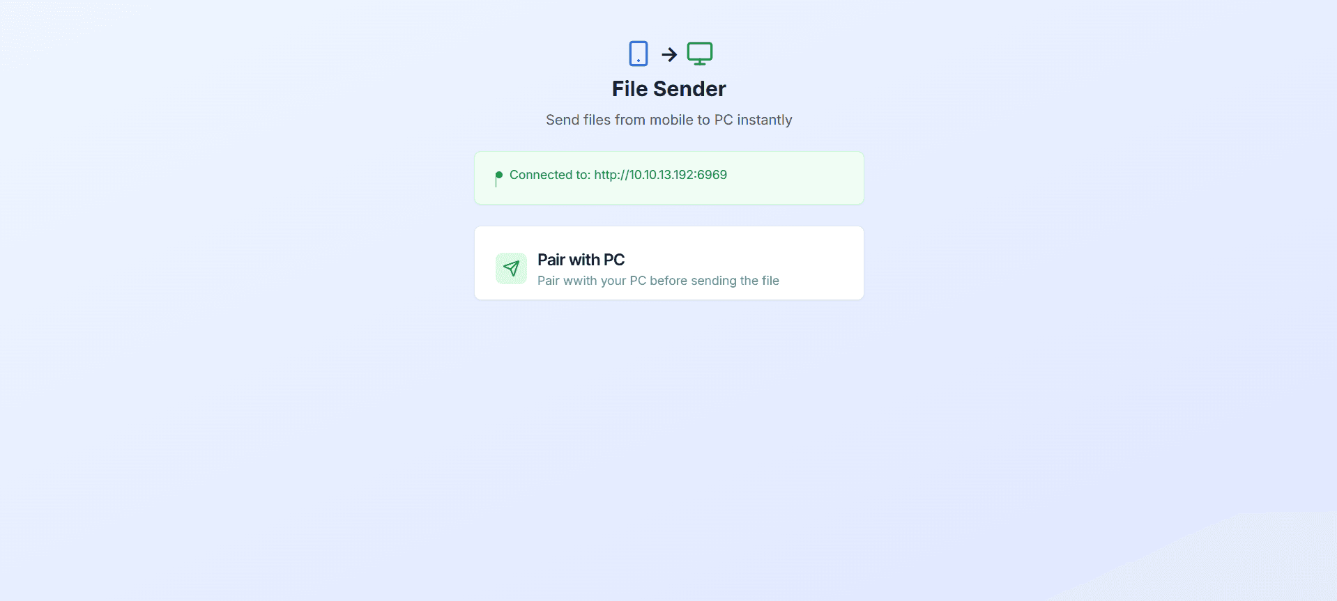 Local Network File Sharing App